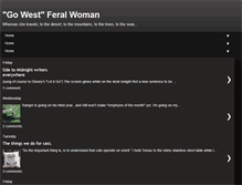 Tablet Screenshot of gowestferalwoman.com